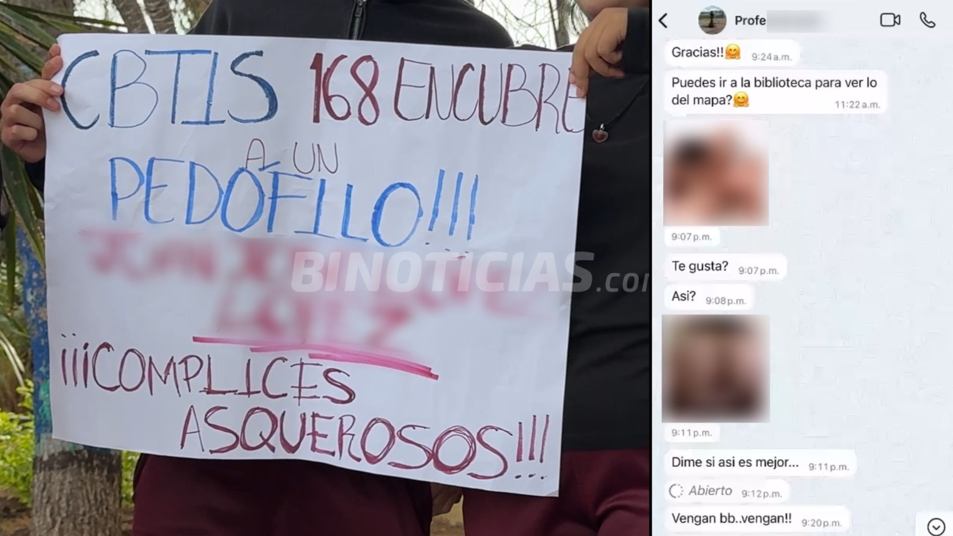 [GALERÍA] Alumnas de Cbtis 168 reportan acoso sexual por parte de docente; IEA lo separa de funciones