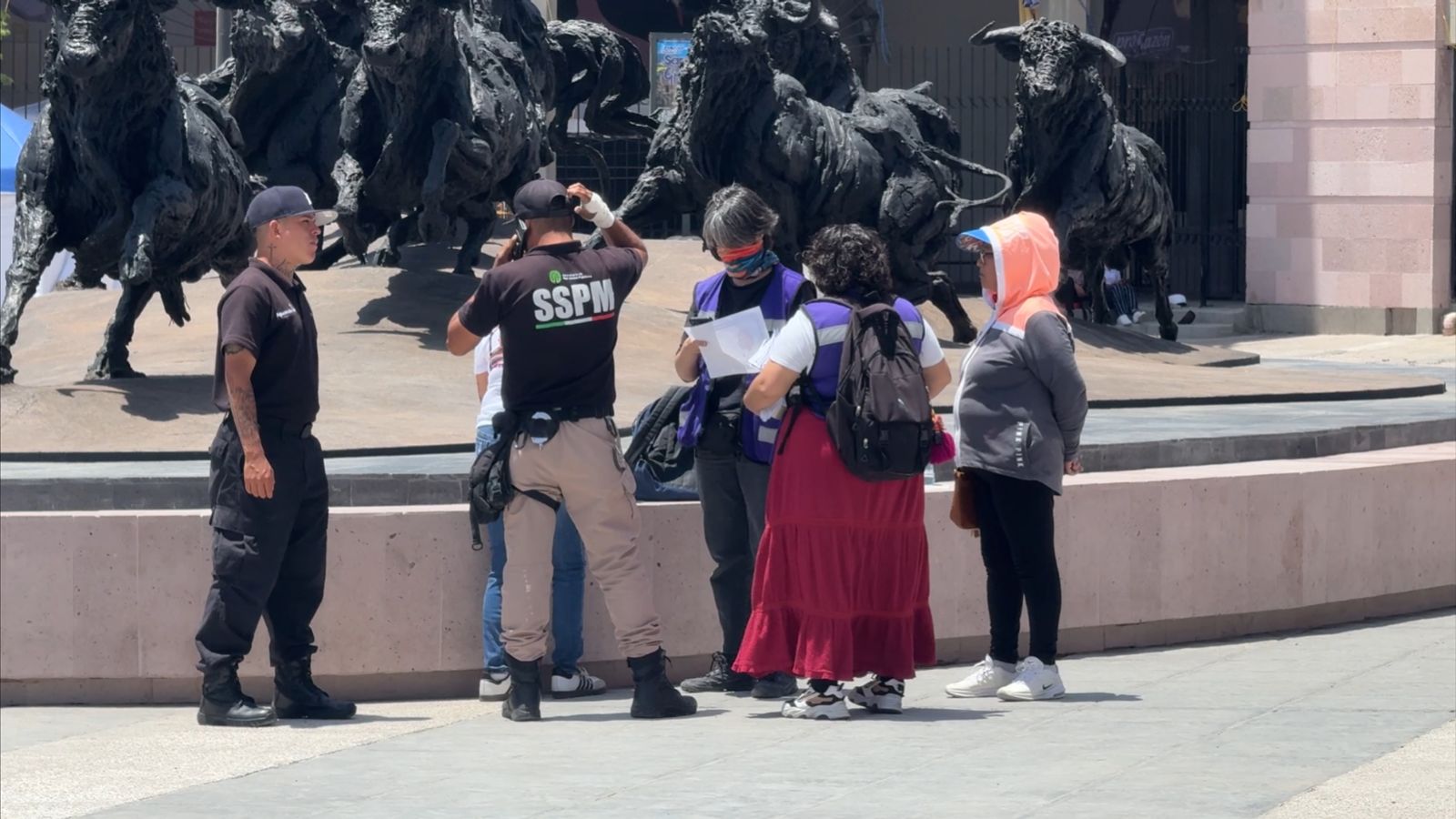 Apercibimiento por parte de elementos de SSPM.