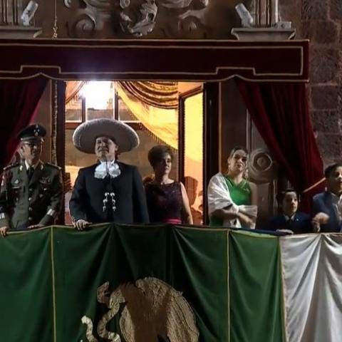 Martín Orozco en su último Grito como gobernador 
