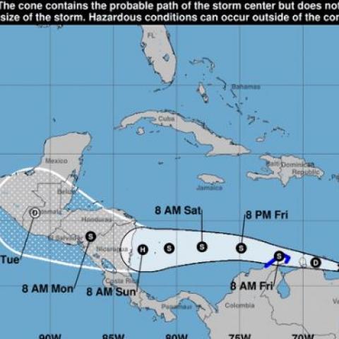 Depresión tropical Trece 