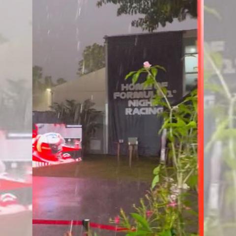 Lluvia en Singapur