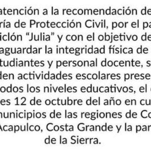 Suspensión de clases