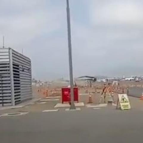Choque de avión en Perú 