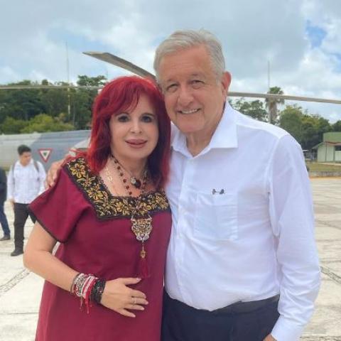 Layda Sansores le dedica un discurso–poema a López Obrador