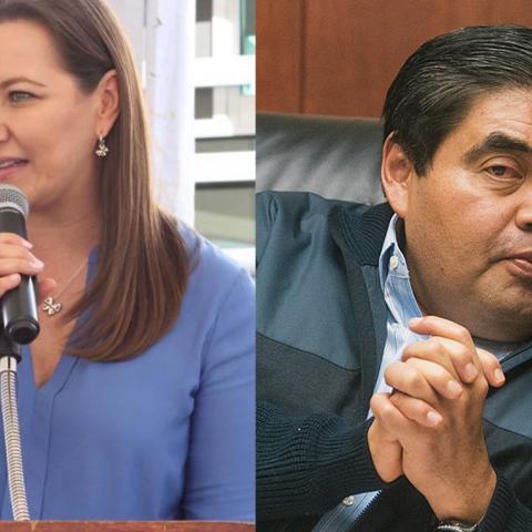 Martha Erika Alonso y Miguel Barbosa 