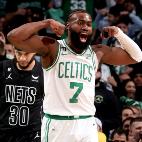 CELTICS DESTROY NETS