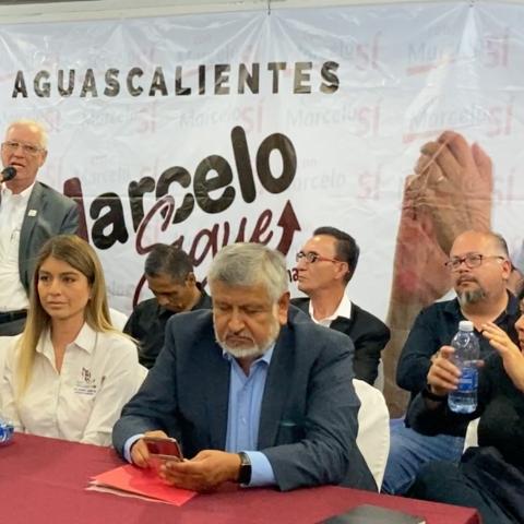 Simpatizantes de Ebrard lo promueven en Aguascalientes