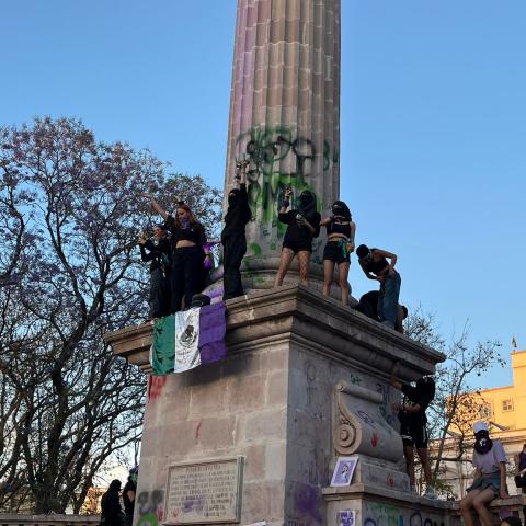 Ni detenidas ni heridas durante el 8M en Aguascalientes