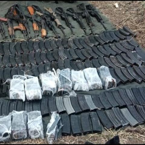 Ejército mexicano asegura arsenal en Tamaulipas 