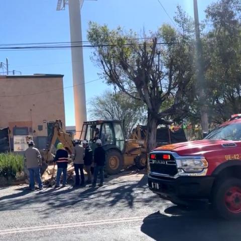 Fuga de gas natural en avenida Independencia no pasó a mayores