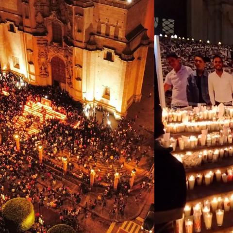 Habitantes de Lagos de Moreno se reúnen en oración por jóvenes desaparecidos