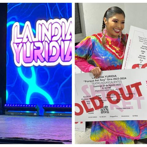 La India Yuridia ofrece cuatro funciones en Aguascalientes con boletos agotados