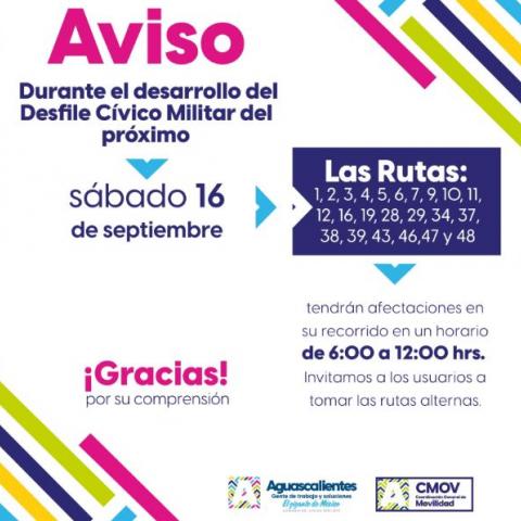 Aviso vial 