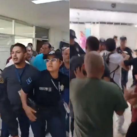 [VIDEO] Registran enfrentamiento entre guardias federales y personal del Centro Médico del IMSS en Guadalajara