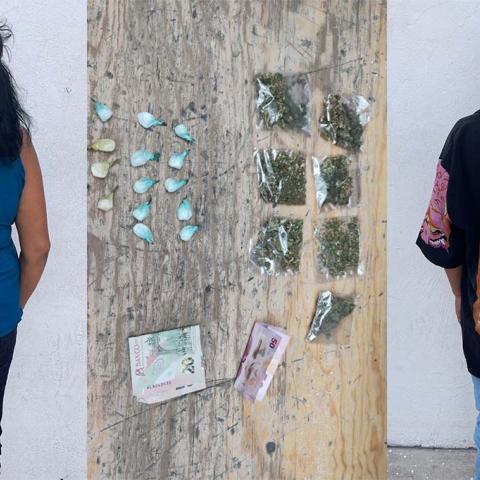 La mujer de 50 años instruía al joven 18 en la entrega de droga en VNSA
