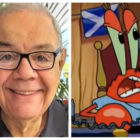 Murió Luis Pérez Pons, actor que dio voz a Don Cangrejo en 'Bob Esponja'