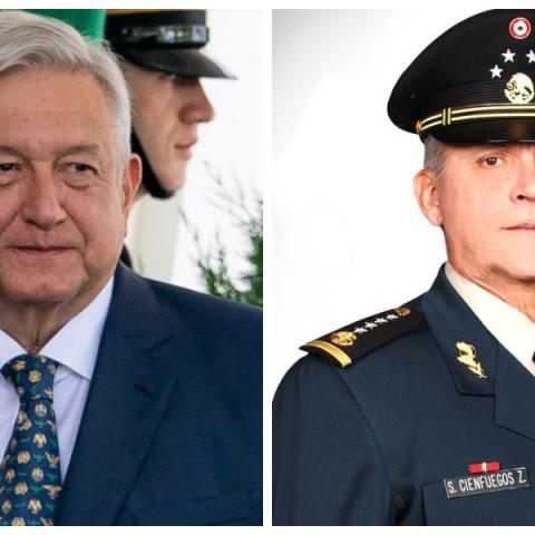 AMLO y Salvador Cienfuegos 