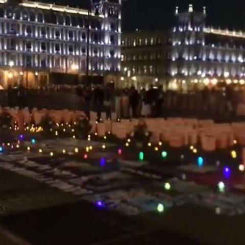 "Cementerio" frente a Palacio Nacional 