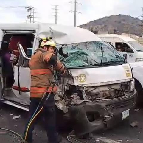 Combi accidentada 