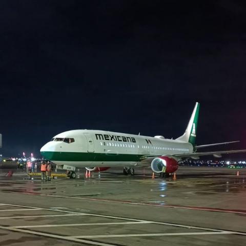 Aterriza primera aeronave de Mexicana de Aviación en el AIFA