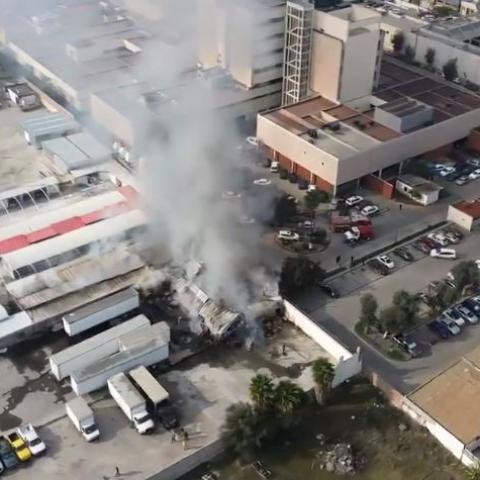 Incendio cerca del IMSS 