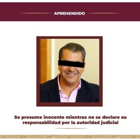 Detienen a ex presidente municipal de Pachuca por peculado