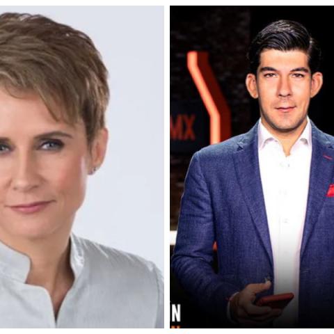 Denise Maerker y Manuel López San Martín