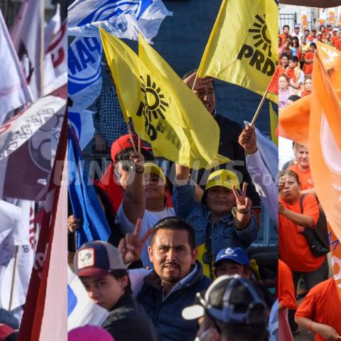 "Funcionarios de los tres niveles hacen actividades electorales", denuncian partidos