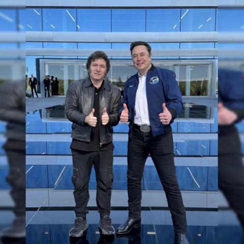 Javier Milei y Elon Musk 