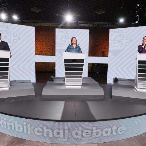 Programas sociales, migración e inseguridad se abordan en el último debate presidencial 