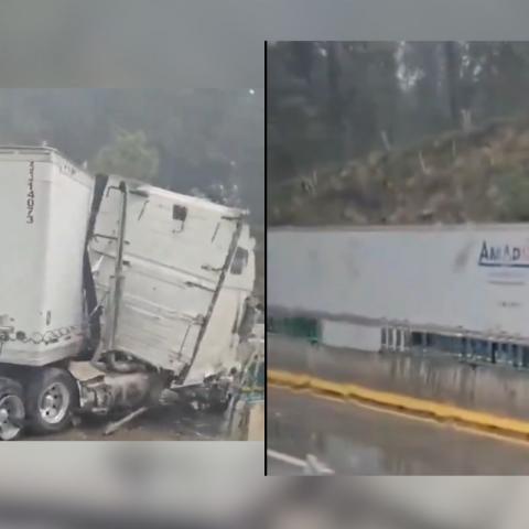 Accidentes en la México-Puebla dejan dos muertos y al menos dos lesionados