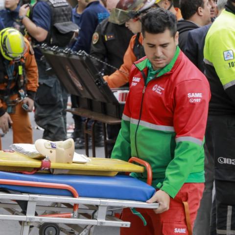 Operativo de emergencia por el choque de trenes 