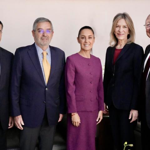Reunión de Sheinbaum con funcionarios de Biden