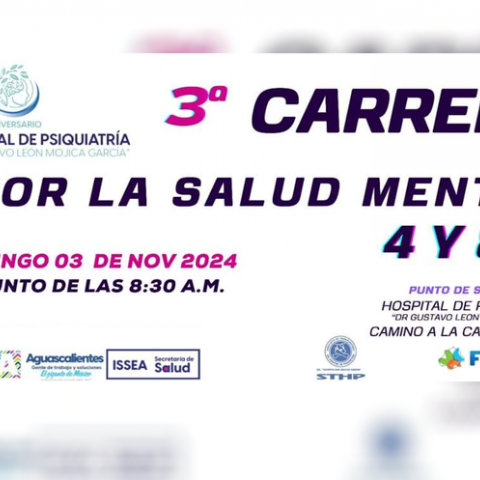  3.ª Carrera por la Salud Mental en Aguascalientes