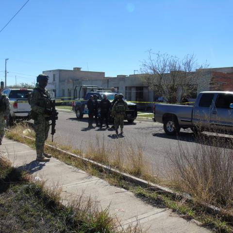 Área donde fue encontrada la cabeza 