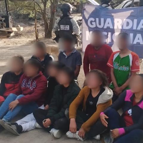 Fue rescatada de un campamento con otras 9 personas más