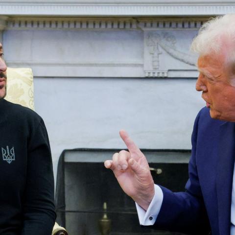 Volodimir Zelenski y Donald Trump