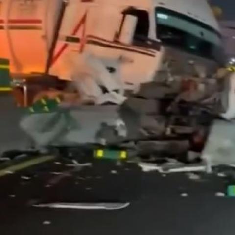 Accidente en la México-Pachuca.