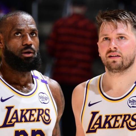 LEBRON AND ALUKA VS CLIPPERS 2025