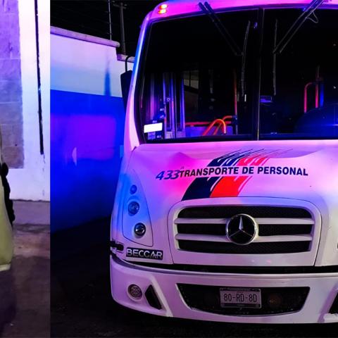 El altercado fue protagonizado por los conductores de dos camionetas justo en el momento en que el camión pasaba por el lugar