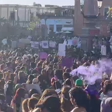 Manifestación 8 de marzo en Aguascalientes 