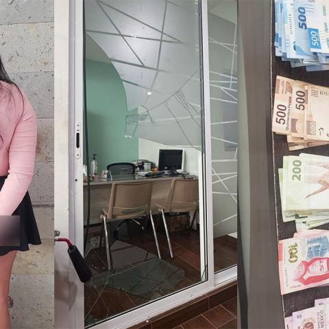 La joven conocía que guardaban dinero en dicho lugar y aprovechó la información para consumar el atraco