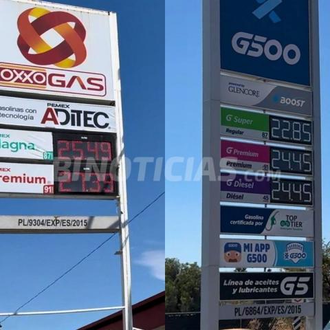 Pese a ‘tope’ de $24, precio de Magna alcanza hasta los 25.49 en Aguascalientes