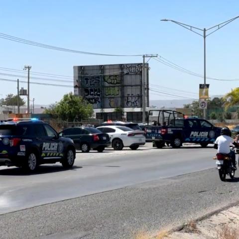 Persecusión terminó en una volcadura sobre Siglo XXI