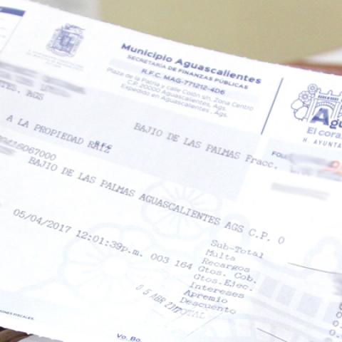 Pago predial Municipio de Aguascalientes 