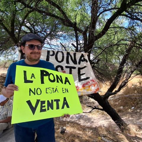 Manifestación en La Pona 