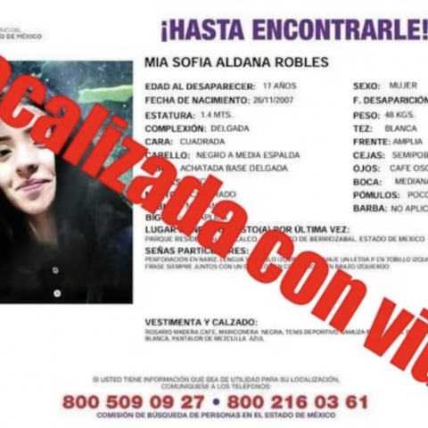 LOCALIZADA CON VIDA