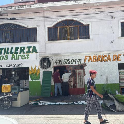 Flamazo en tortillería