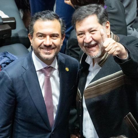 Yunes y Noroña: foto de Galo Cañas, Cuartoscuro
