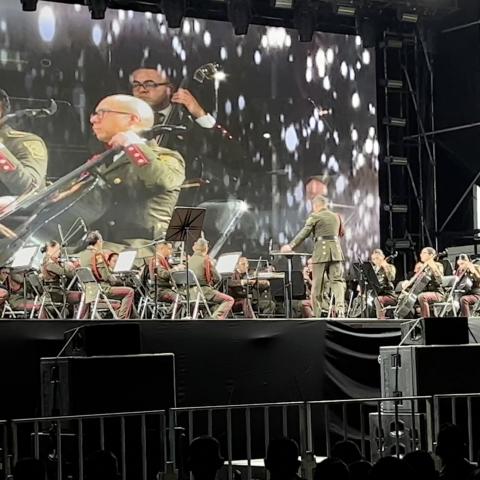 La Orquesta sinfónica de la Secretaría de la Defensa Nacional estuvo en el Foro de las Estrellas